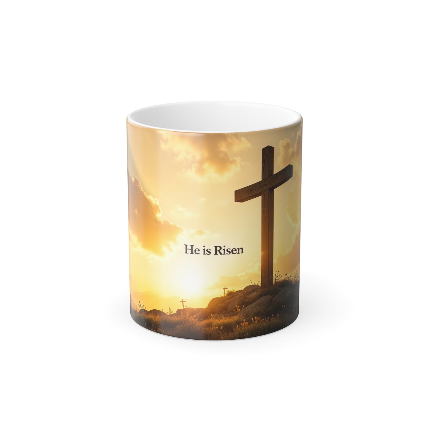 'He is Risen' Changing color Mug