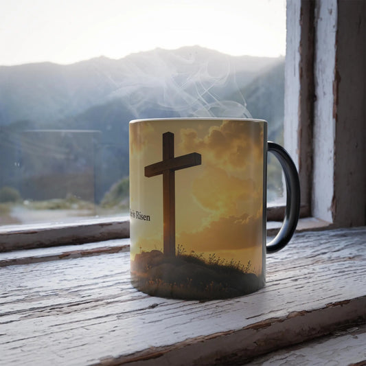 'He is Risen' Changing color Mug